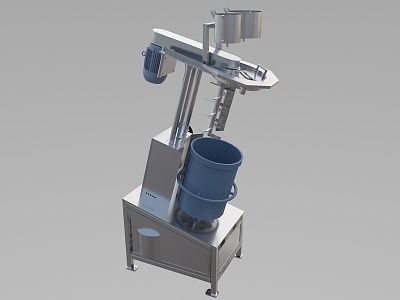 Tilt type granulator machinery equipment production equipment industrial machine tools 3d model