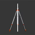 Durable Hardware Tools Tripod And Measuring Rod For Construction Projects 3d model