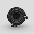 Phone Camera Lens Adapter Featuring Black Mechanical Design Metal Knobs And Mounting Structure 3d model