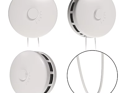 Round Design Switch Panels With Pull Cords And Knobs 3d model