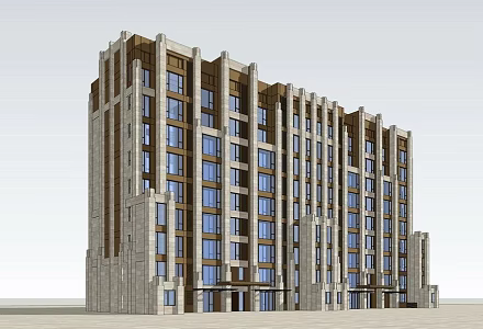 New classical residence 3d model
