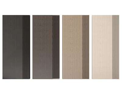 Vertical Striped Wall Panels With Multiple Color Options For Interior Decoration 3d model