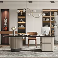 Modern study 3d model