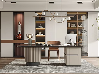 Modern study 3d model