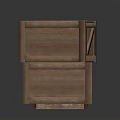 Rustic Wooden Crates In Various Sizes For Home Storage And Decoration