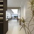 Elegant Modern Beauty Hair Salon Interior Design With Styling Chairs Mirrors And Lighting
