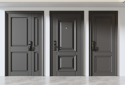 Entry door security door password door 3d model