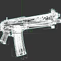 Modern Tactical Assault Rifle with Wooden Stock and Perforated Barrel