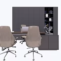 Modern Office Table and Chair Table and Chair Combination 3d model