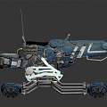 Industrial LOFT fighter sci-fi fighter sci-fi fighter 3d model