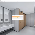 Public Toilet Public Toilet Partition 3d model