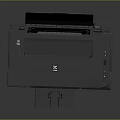 Sleek Black Office Printer With Control Panel And Paper Tray For Workplace Use 3d model