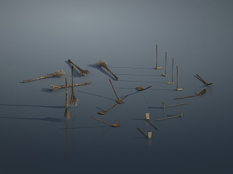 modern farm tools 3d model