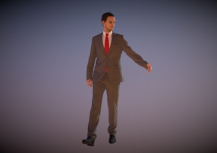 Business Suit Men Gentleman 3d model