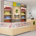 Modern Tobacco and Liquor Store Interior Featuring Shelves of Products and Glass Display Counter