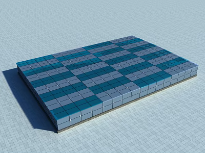 Modern daylighting roof 3d model