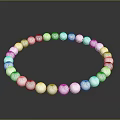 Elegant Round White Pearl Bracelet With Shiny Beads For Women Fashion Jewelry