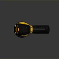 DEWALT Electric Sander With Yellow Black Body And Dust Collection Attachment