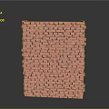 Tall Red Brick Wall Standing In Charming Scenic Natural Landscape View