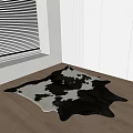 Dairy leather carpet 3d model