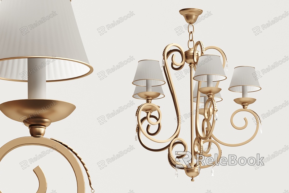 European-style chandelier multi-head chandelier model