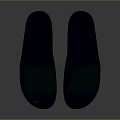 Comfortable Dark Blue Slippers With Simple Design Non Slip Sole For Home Use