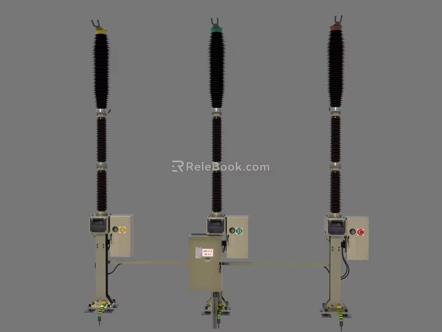 high voltage circuit breaker circuit breaker 3d model