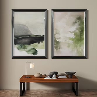 French Light Luxury Decorative Painting 3d model