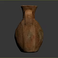 Handmade Terracotta Jug With Orange Red Color Textured Surface And Carved Patterns