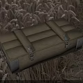Handcrafted Wooden Storage Box With Stone Accents And Metal Hardware