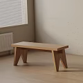 Modern shoe changing stool 3d model
