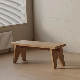 Modern shoe changing stool 3d model