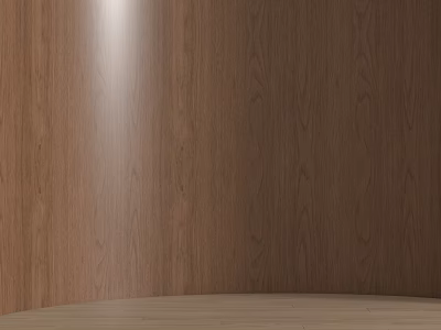 Modern Brown Wood Grain Wall Paneling with Natural Texture and Soft Lighting 3d model