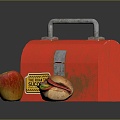 Lunch Lunch Box Fast Food Burger 3d model