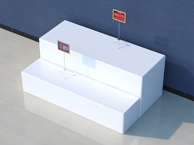 Modern Display Desk Shopping Mall Display Desk 3d model