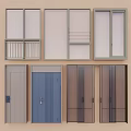 Various Exterior Door And Window Designs With Different Styles And Materials