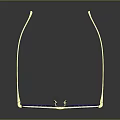 Stylish Square Frame Sunglasses With Blue Frame And Golden Temples White Lenses