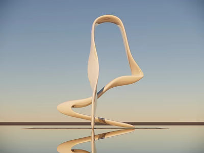 Modern Urban Sculpture Abstract Sculpture Alien Sculpture 3d model