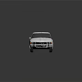 White Vintage Sedan With Retro Exterior Design And Shiny Classic Car Style