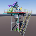 6 cubic meter reduction reactor 3d model