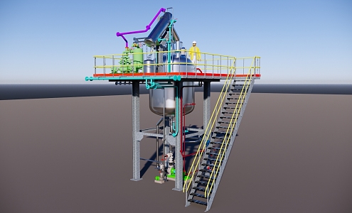 6 cubic meter reduction reactor 3d model