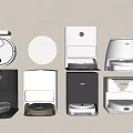 Modern Smart Cleaning Machines With Robot Vacuums Mopping Devices And Dust Collection Systems