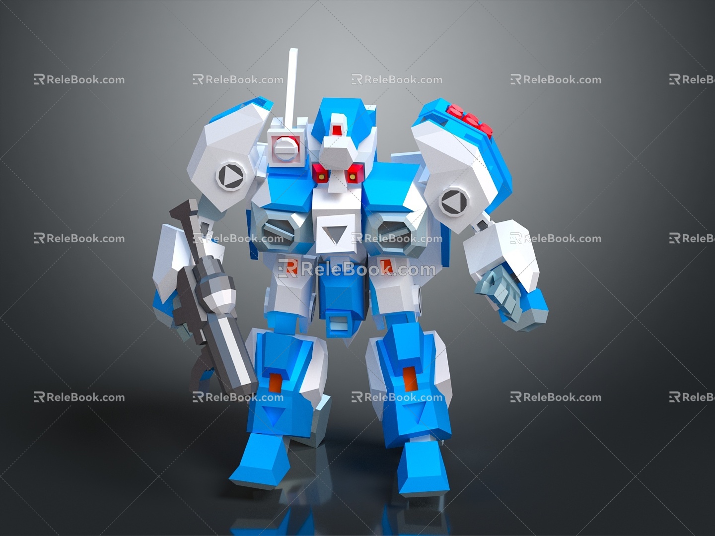 Mecha Warrior Mecha Soldier Machine Armor Mechanical Armor 3d model