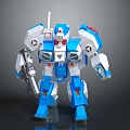 Mecha Warrior Mecha Soldier Machine Armor Mechanical Armor 3d model