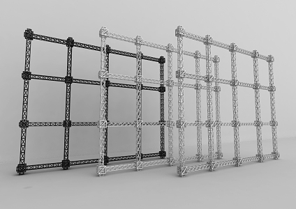 Modern light frame steel frame profile support truss grid frame spotlight TRUSS frame scaffold 3d model