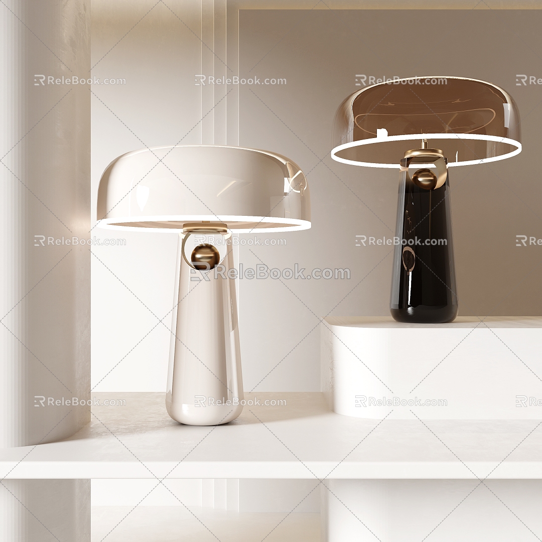 Modern table lamp 3d model