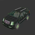 Dark Colored SUV With Roof Rack And Modern Front Grille Design
