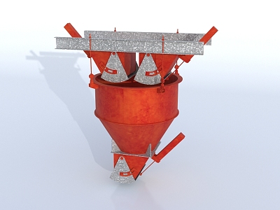 Industrial equipment mixing tank model