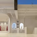 Modern Wedding Dress Shop Interior With Bridal Gowns And Bright Space