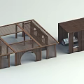 Wooden Pergola With Lattice Roof Arched Design For Outdoor Garden Space